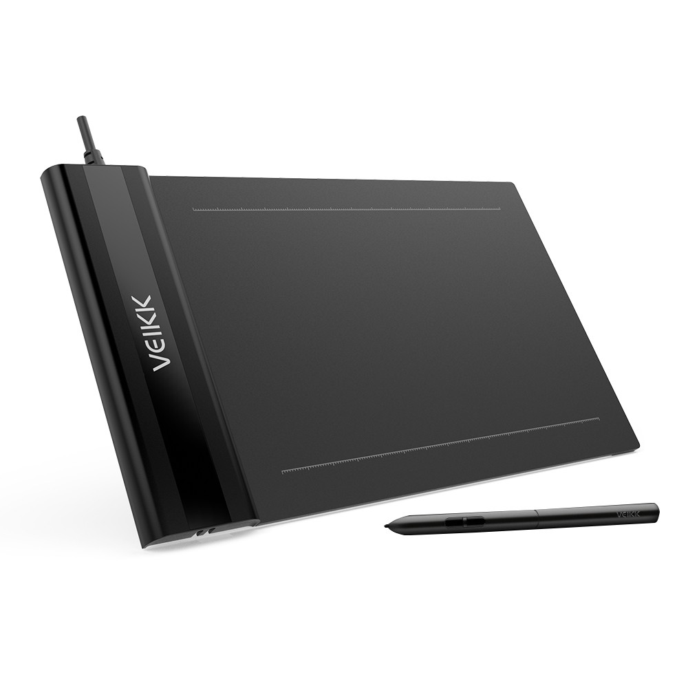 VEIKK S640 Graphics Digital Tablet With Battery-free Pen 8192 Levels Pressu NTWX