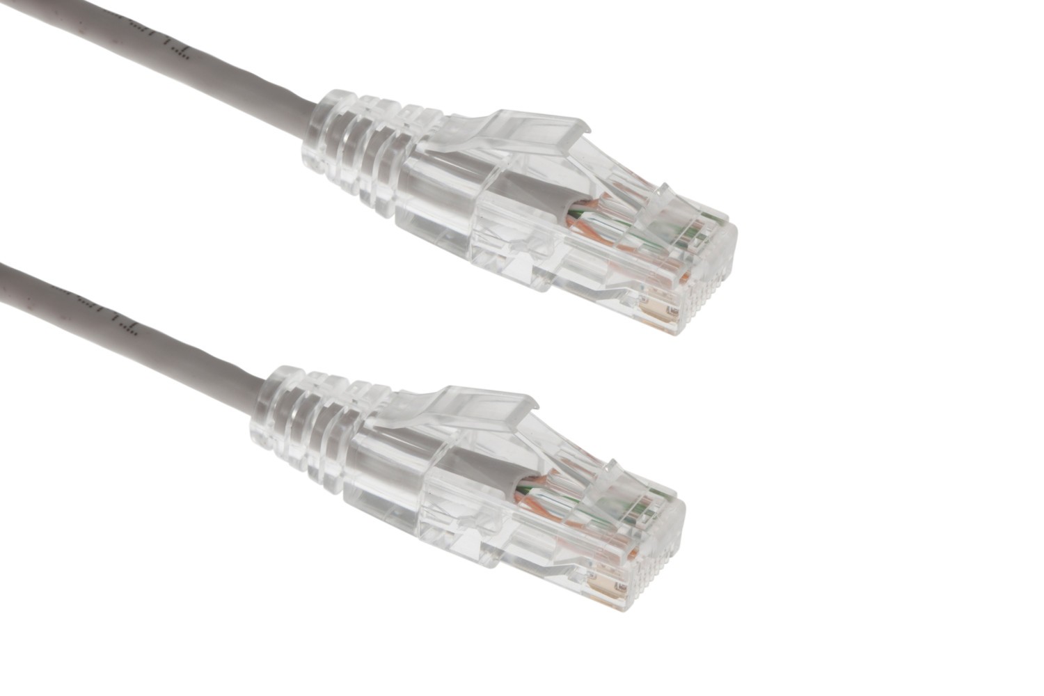 Cat6A Slim Snagless Ethernet Patch Cable, 25 ft, Gray