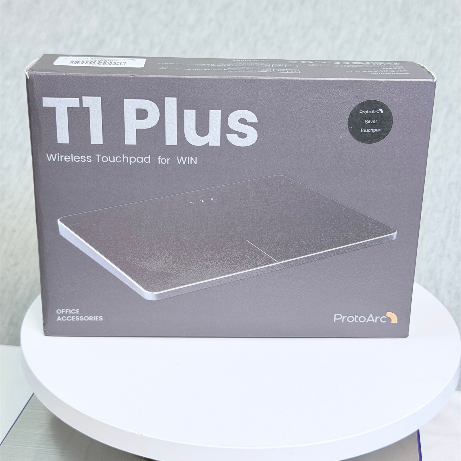 ProtoArc T1 Plus Wireless Touchpad Windows Silver NEW Ultra Slim Multi-Touch
