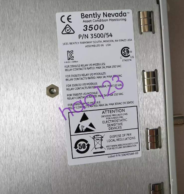 3500/54 Bently Nevada Detection System Brand New DHL/FedEx Fast Delivery