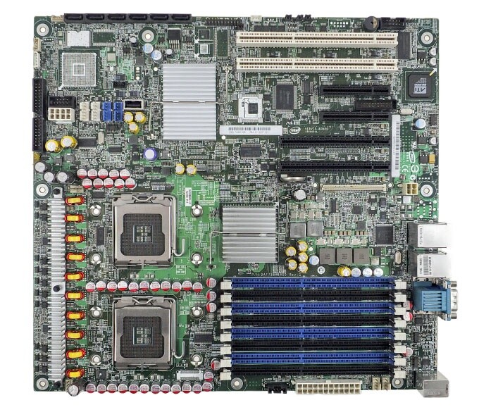 INTEL S5000PSL 2x LGA771 8x DDR2 FBDIMM SATA D44771-805 S5000PSLSATA