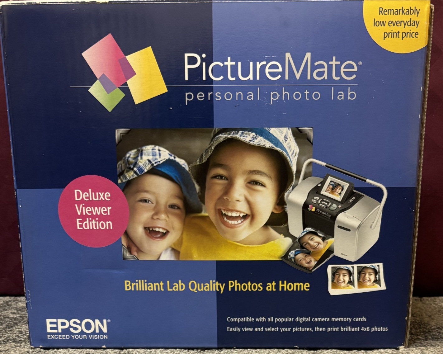 Epson PictureMate Personal Photo Lab Deluxe Viewer Ed. Color Inkjet Printer NIB