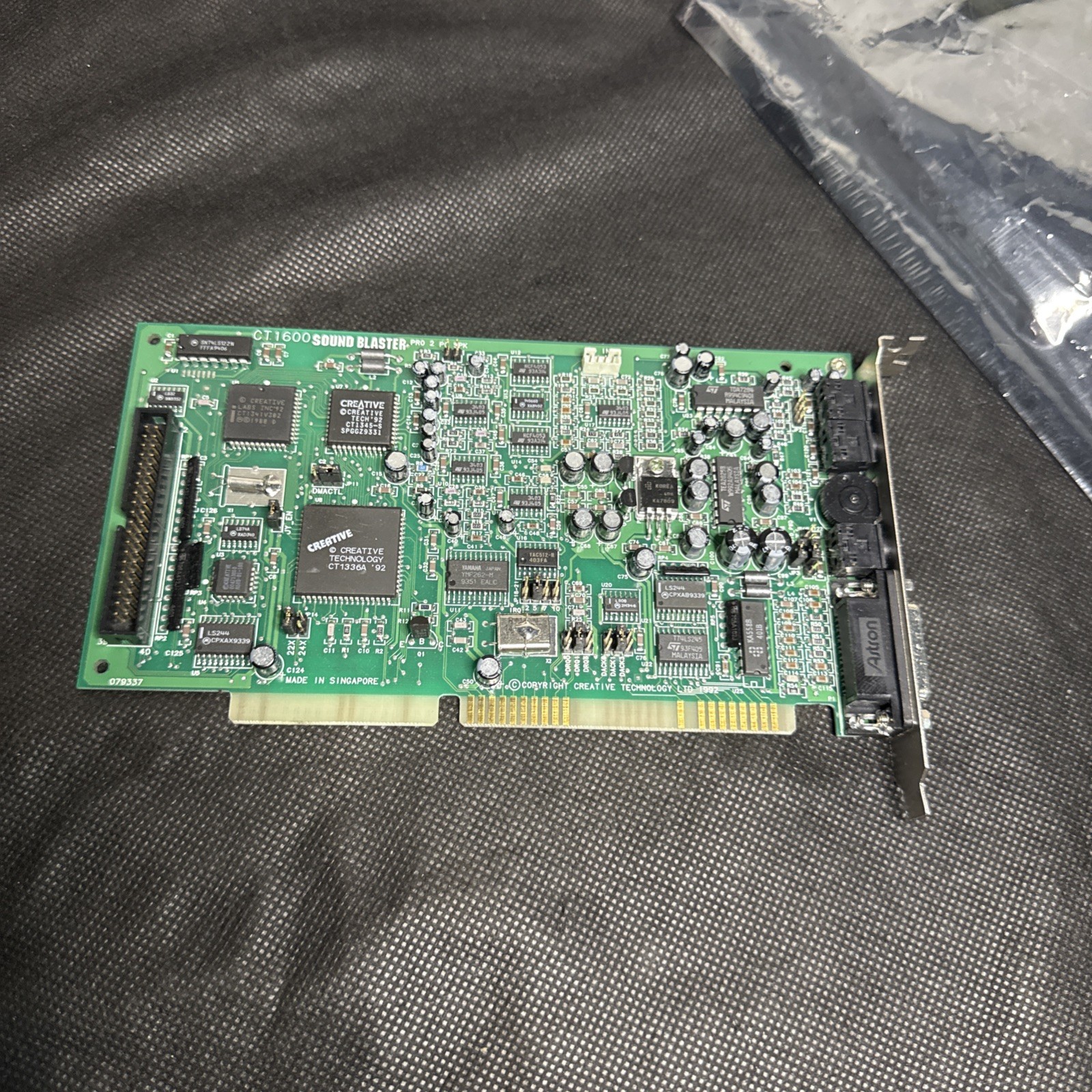 Creative Labs Sound Blaster Pro 2 CT1600 Vintage ISA Sound Card NOS Untested