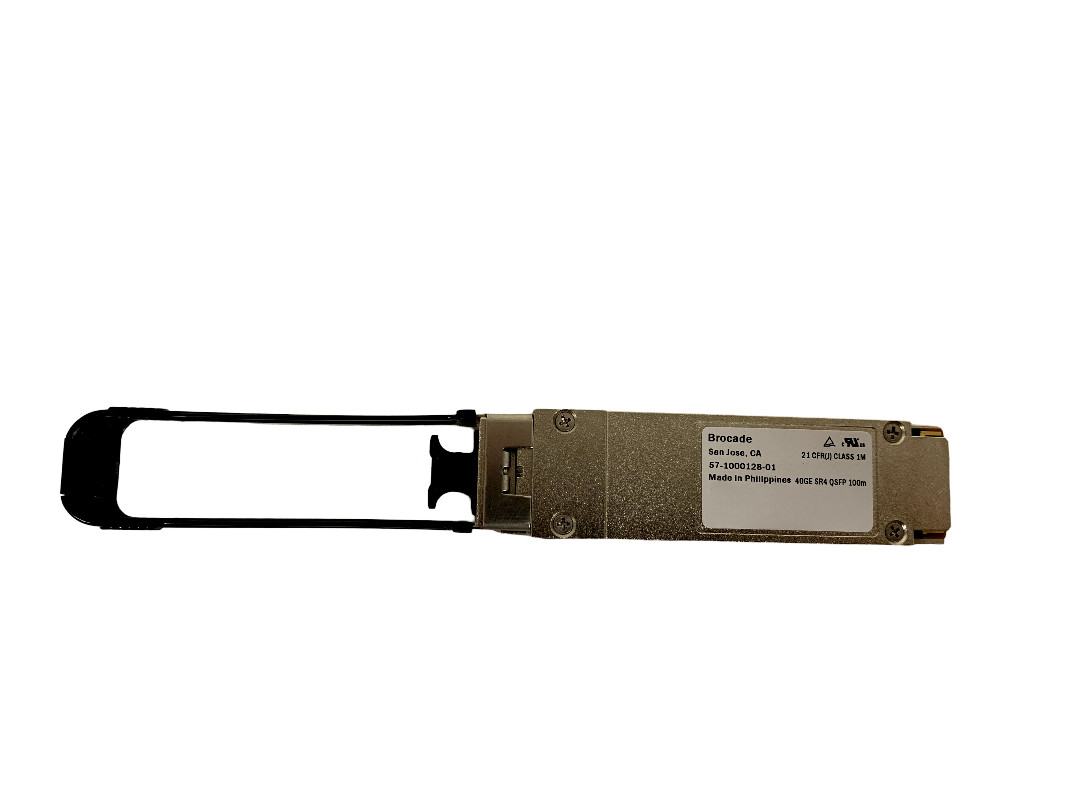 Brocade 40GE E40G-QSFP-SR4 QSFP 100m Transceiver Module 57-1000128-01