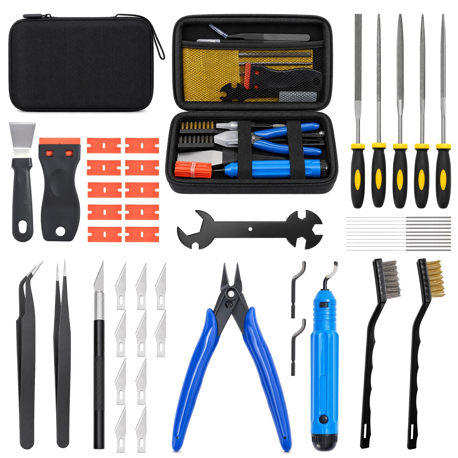 46-Piece 3D Printer Accessories, Tool Kit for Cleaning & Removal