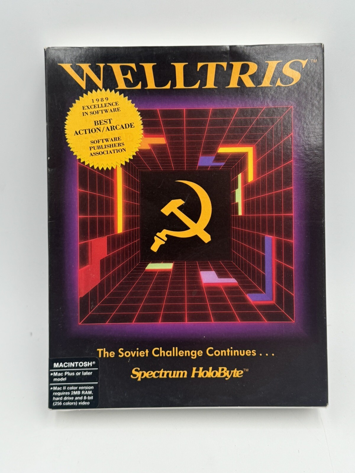 Vintage Welltris The Soviet Challenge Continues For The Macintosh 1989