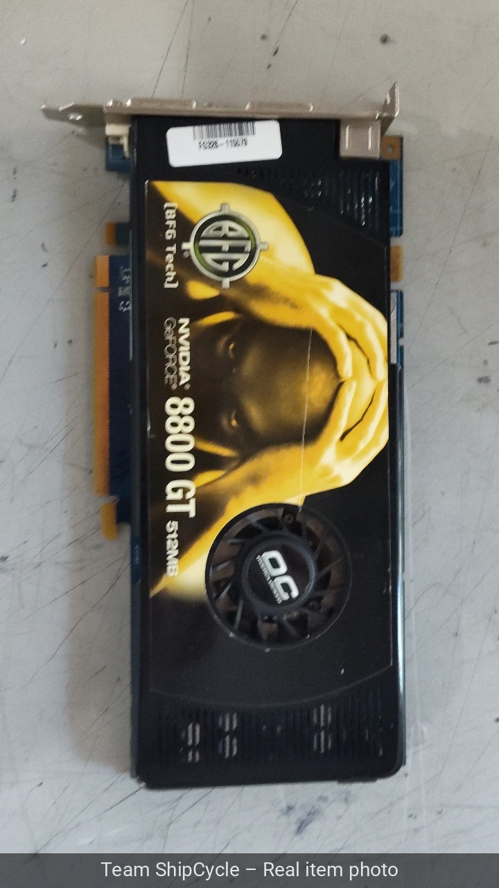BFG NVIDIA GeForce 8800 GT 512MB GDDR3 GPU G2U