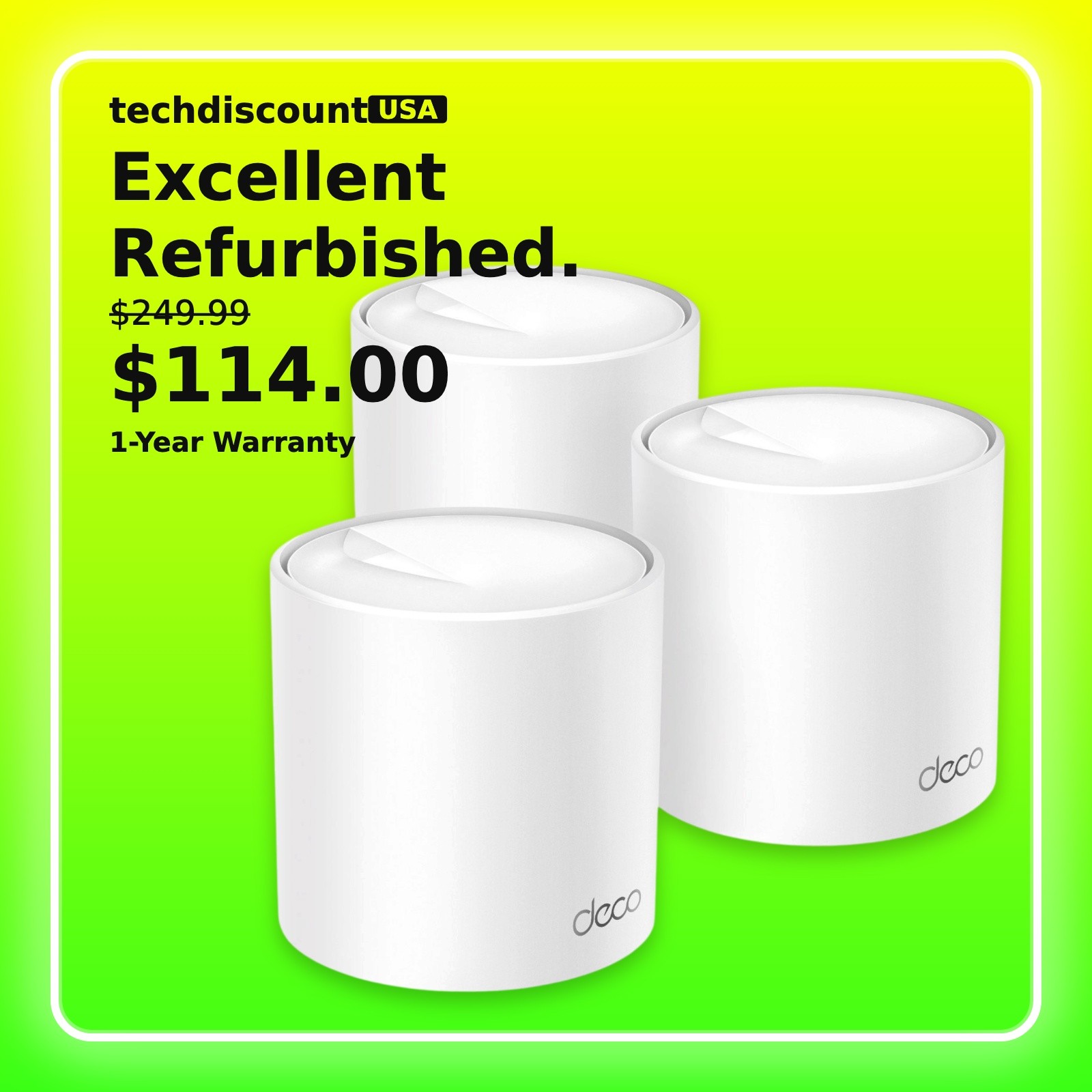 TP-Link Deco AX5000 X5000 Dual-Band Whole Home Mesh Wi-Fi 6 System