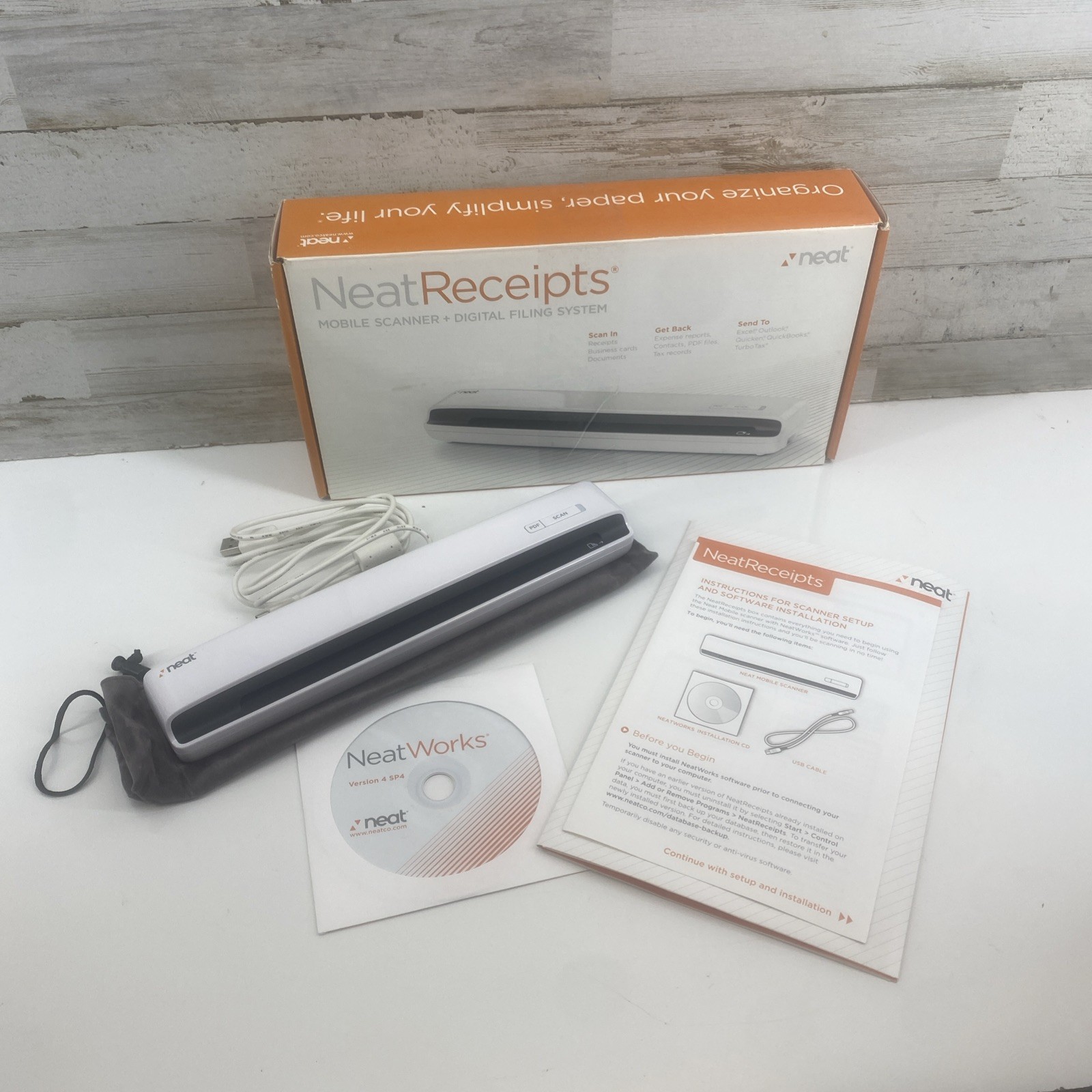 Brand New Neat Receipts Mobile Scanner + Digital Filing System NM-1000