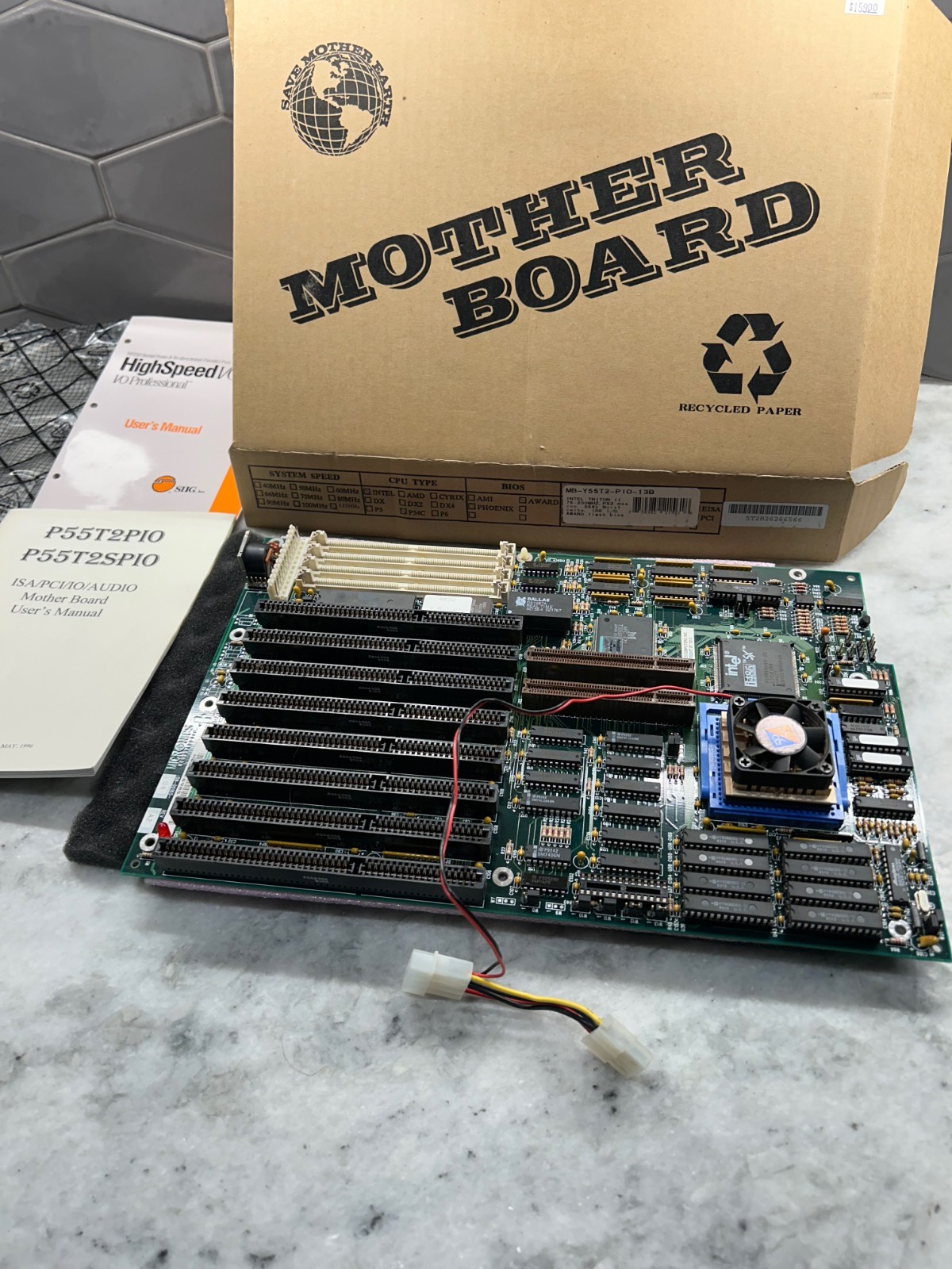 1996- Vintage Micronics Motherboard P55T2PIO