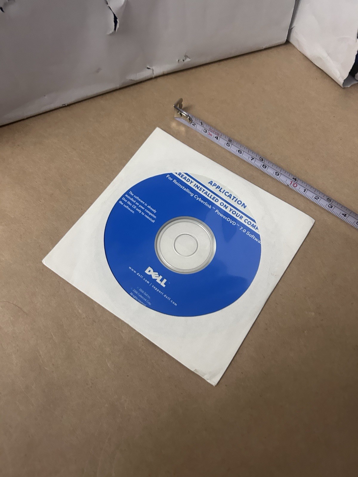 Unopened Dell Reinstalling Cyberlink Power DVD 7.0 Software c2006