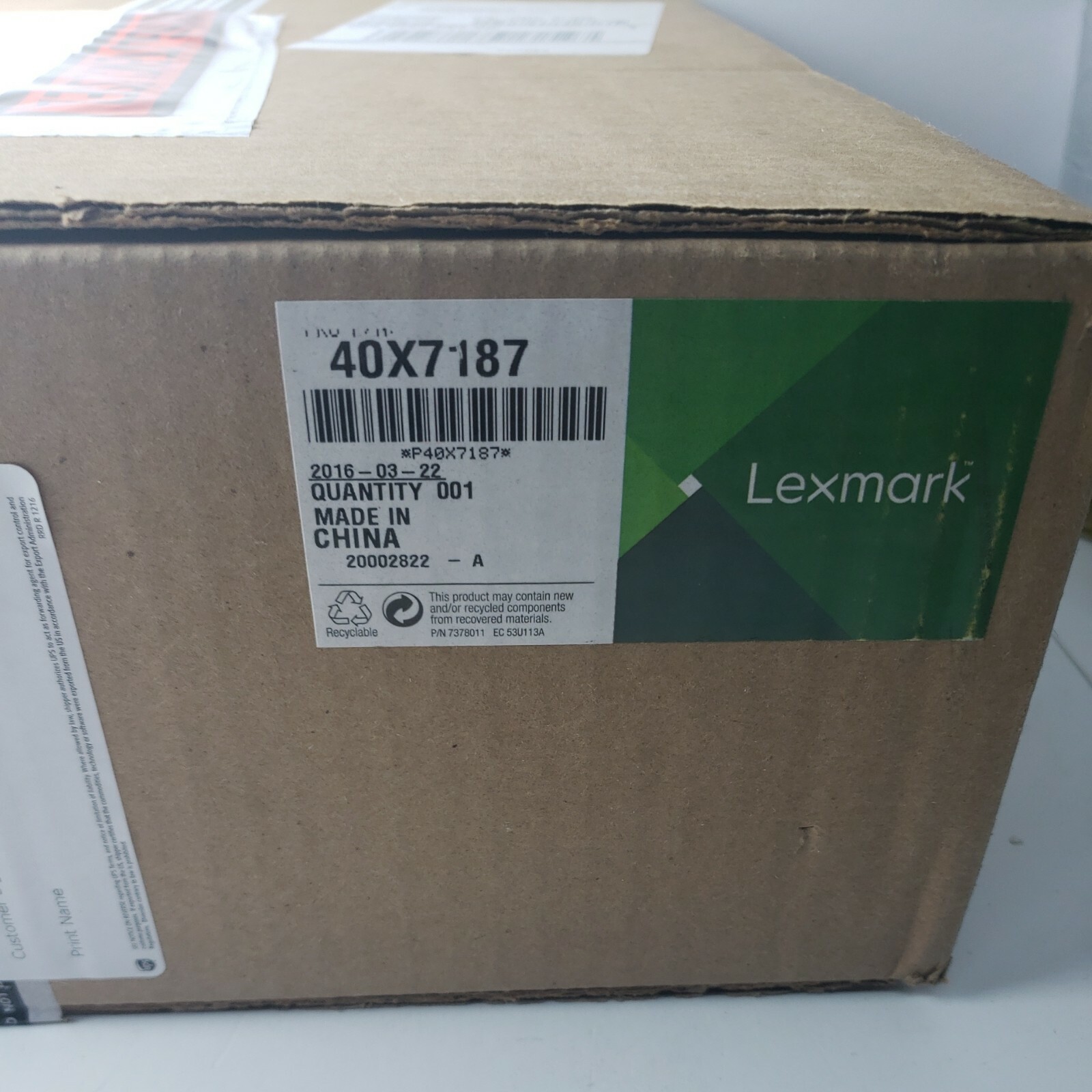 Genuine Lexmark 40X7187 System Board - NEW SEALED