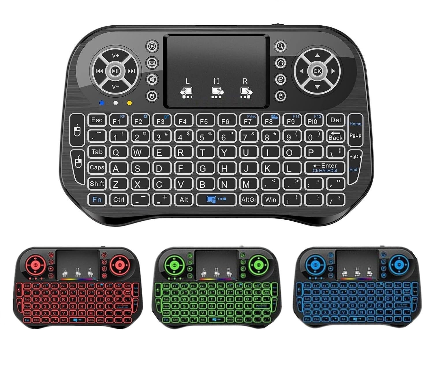 BIFANS Mini Keyboard with Bluetooth & 2.4G for Android TV Box/PC/FireStick/La...