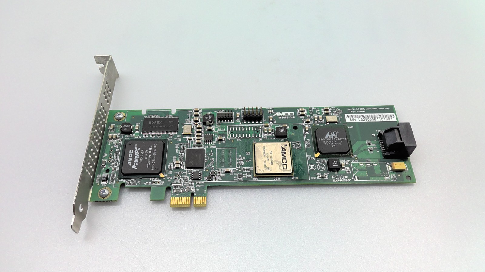 AMCC 3ware LSI 9650SE-2LP Dual Port RAID Drive Controller Card