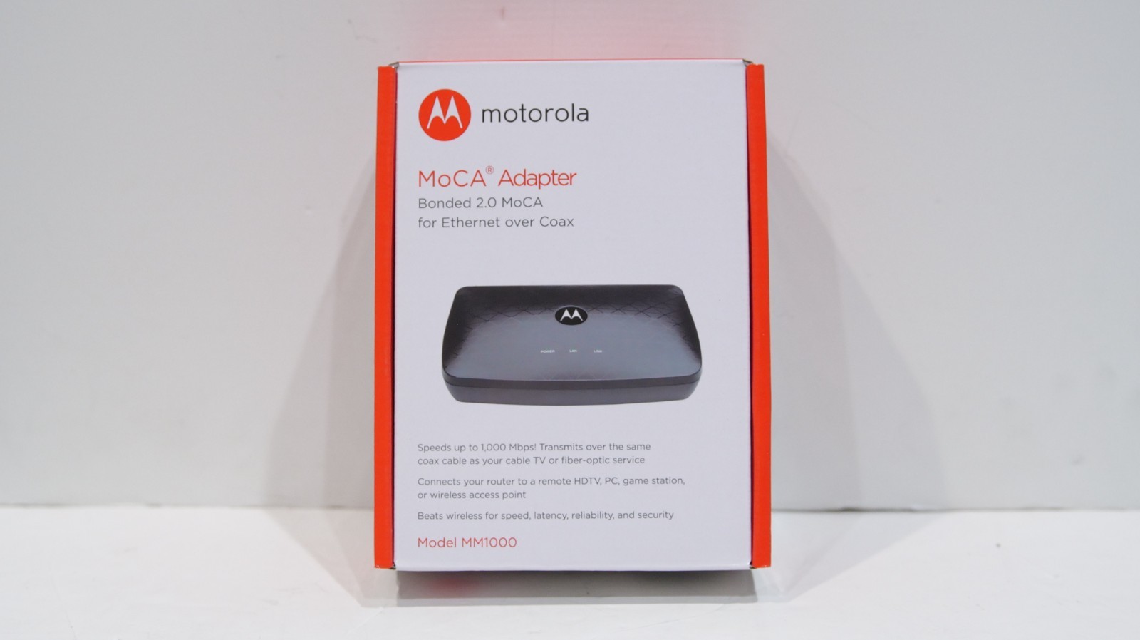 Motorola MoCA Adapter MM1000 Bonded 2.0 – Ethernet Over Coax (Up to 1,000 Mbps)