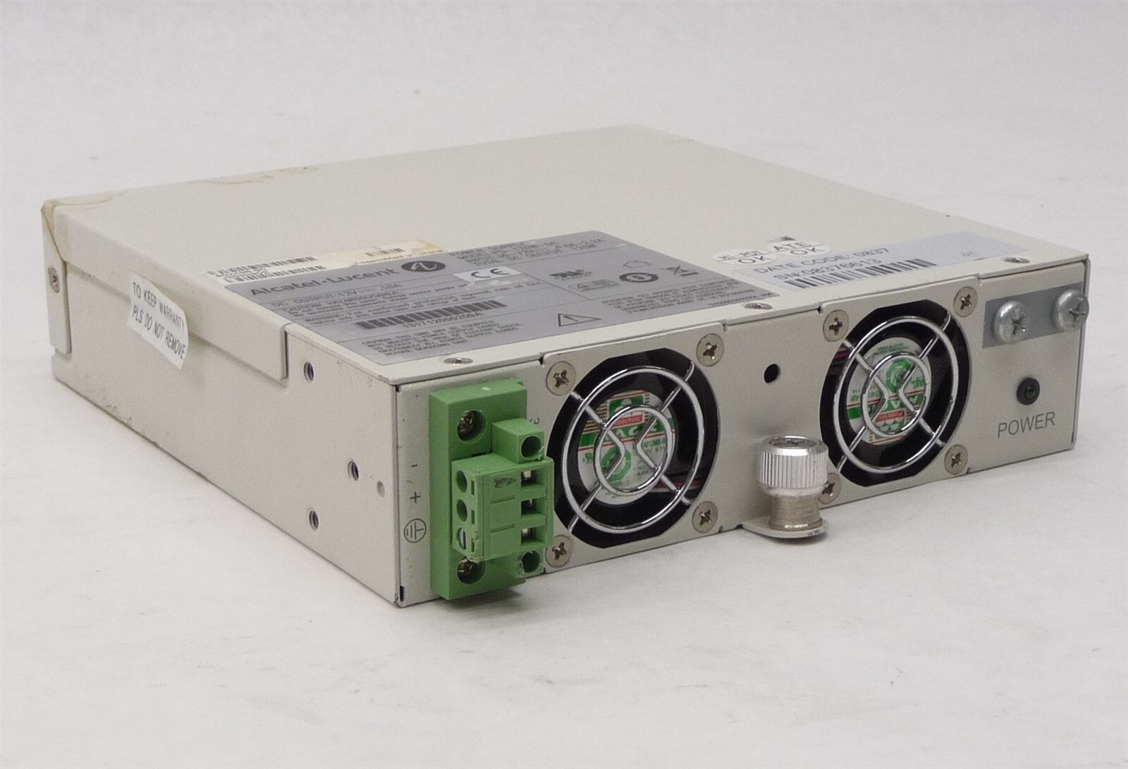 ALCATEL LUCENT OMNISWITCH 6850 POWER SUPPLY PS-120W-DC 12V 10A 120w 902496-90 D