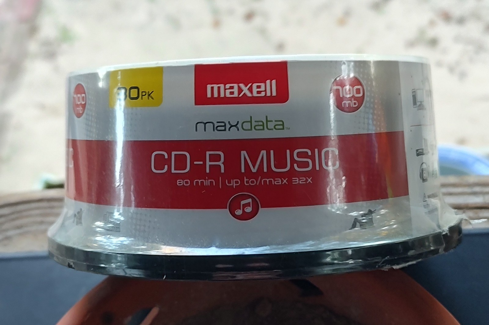 MAXELL CD-R MUSIC, RECORDABLE COMPACT DISCS. 30 PACK