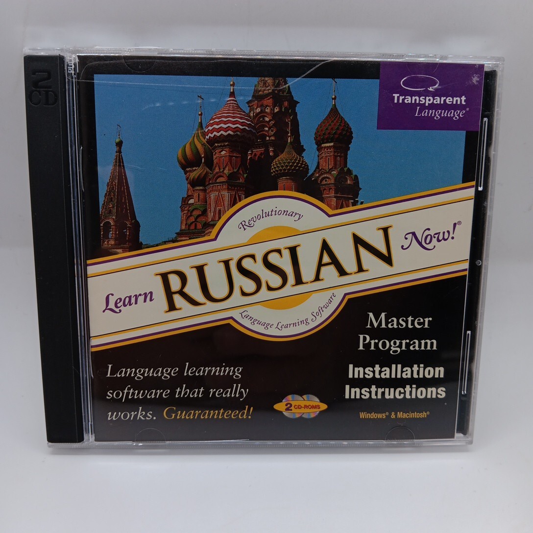 Learn Russian Now Master Program Language Learning Software Ver. 7 CD Rom PC Mac