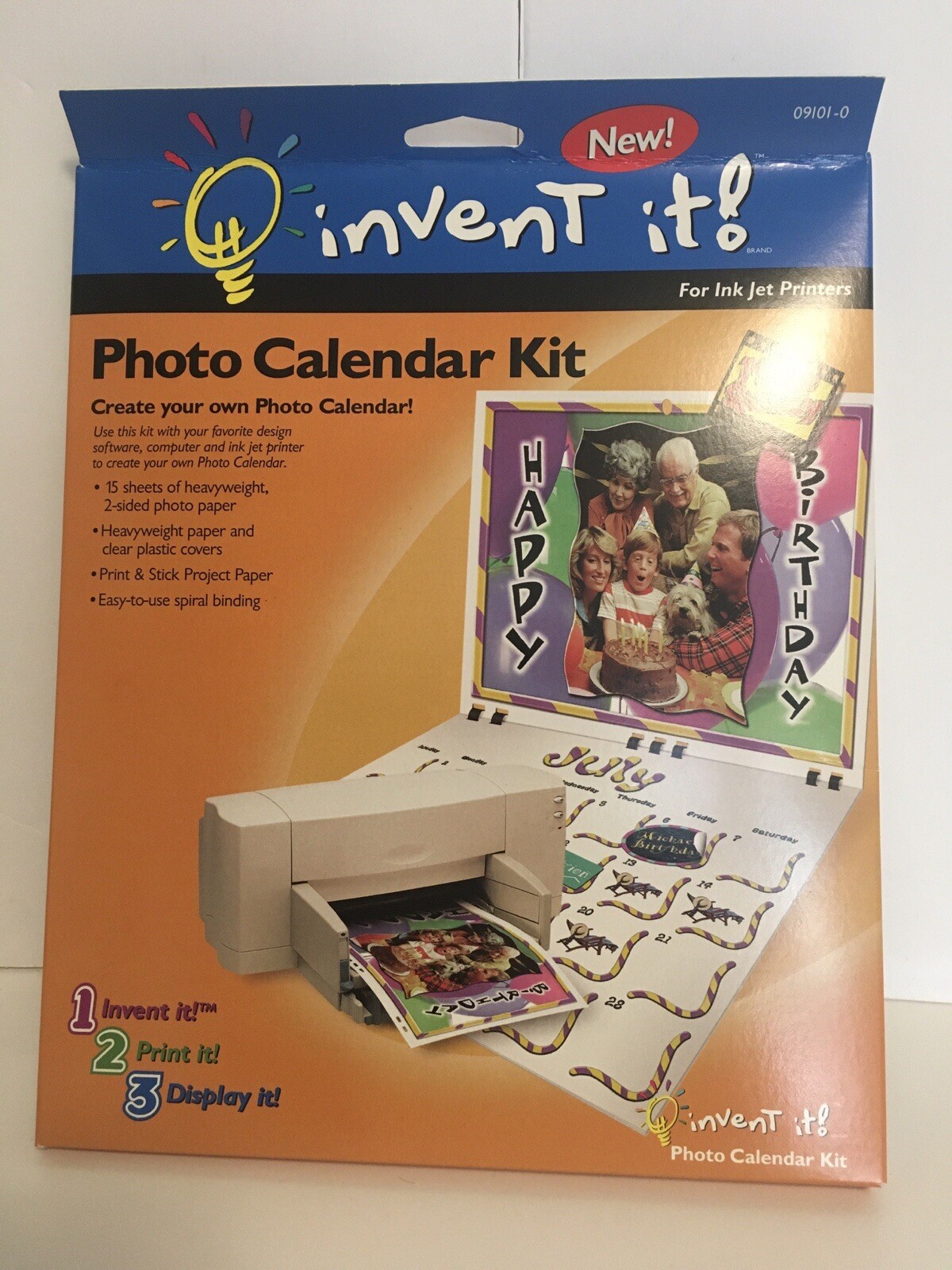 Invent It Photo Calendar Kit For Ink Jet Printers  Create Your Own Calendar NOS