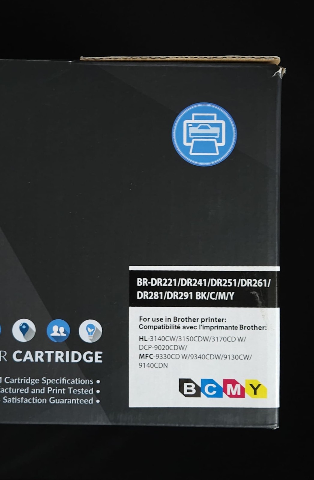 4 Pack Color DR-221CL Drum Unit for Brother MFC-9130CW MFC-9330CDW HL-3140CW