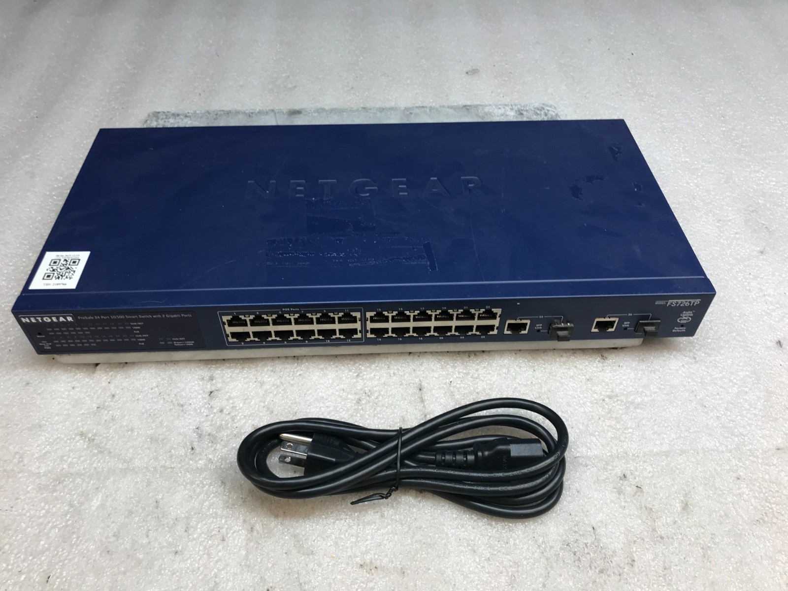 Netgear ProSafe FS726TP 24+2 Smart PoE Managed Switch No PWR Cable incl.