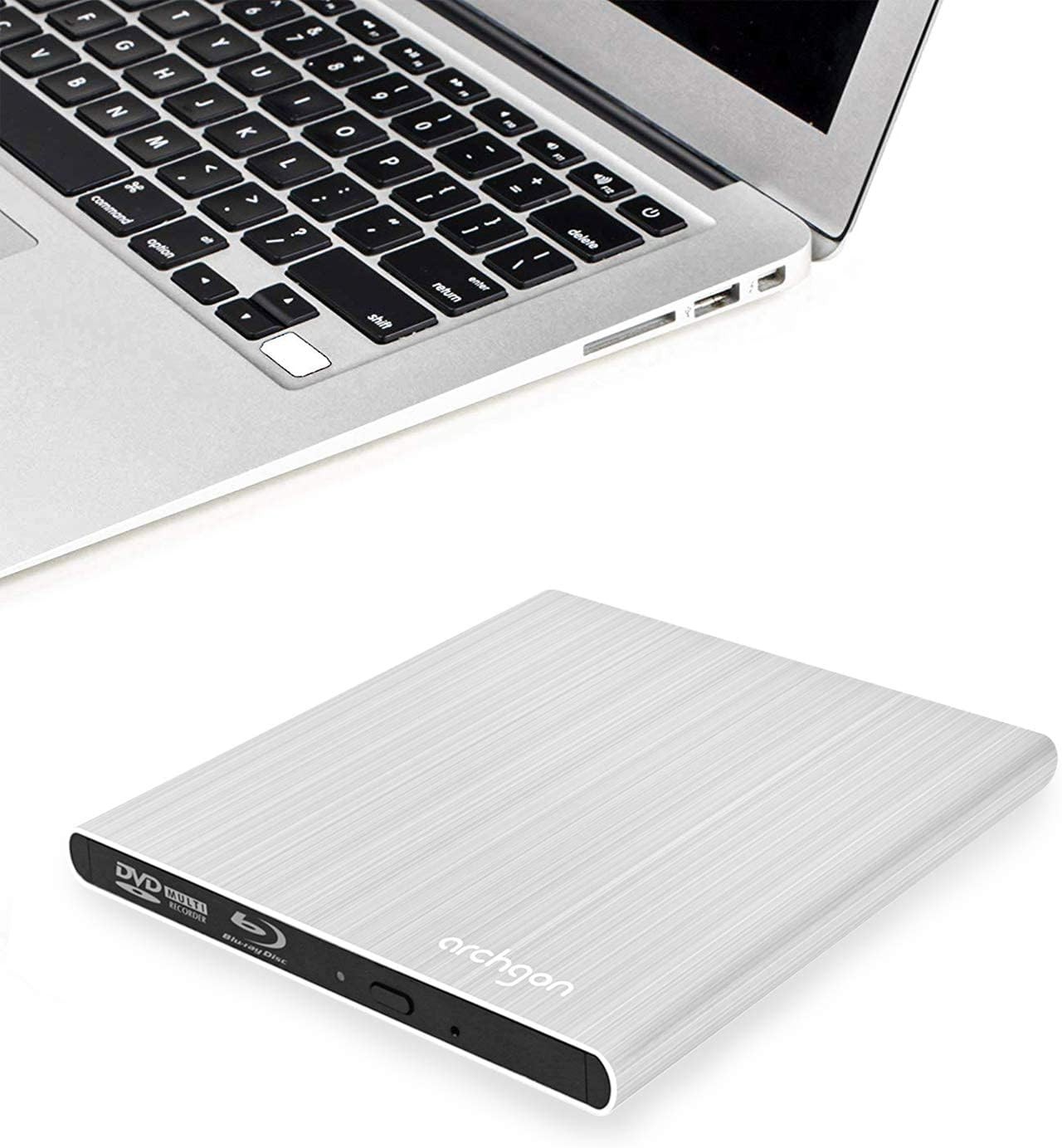 Aluminum External USB 3.0 Blu-Ray Writer Super Drive for Apple/Mac & PC
