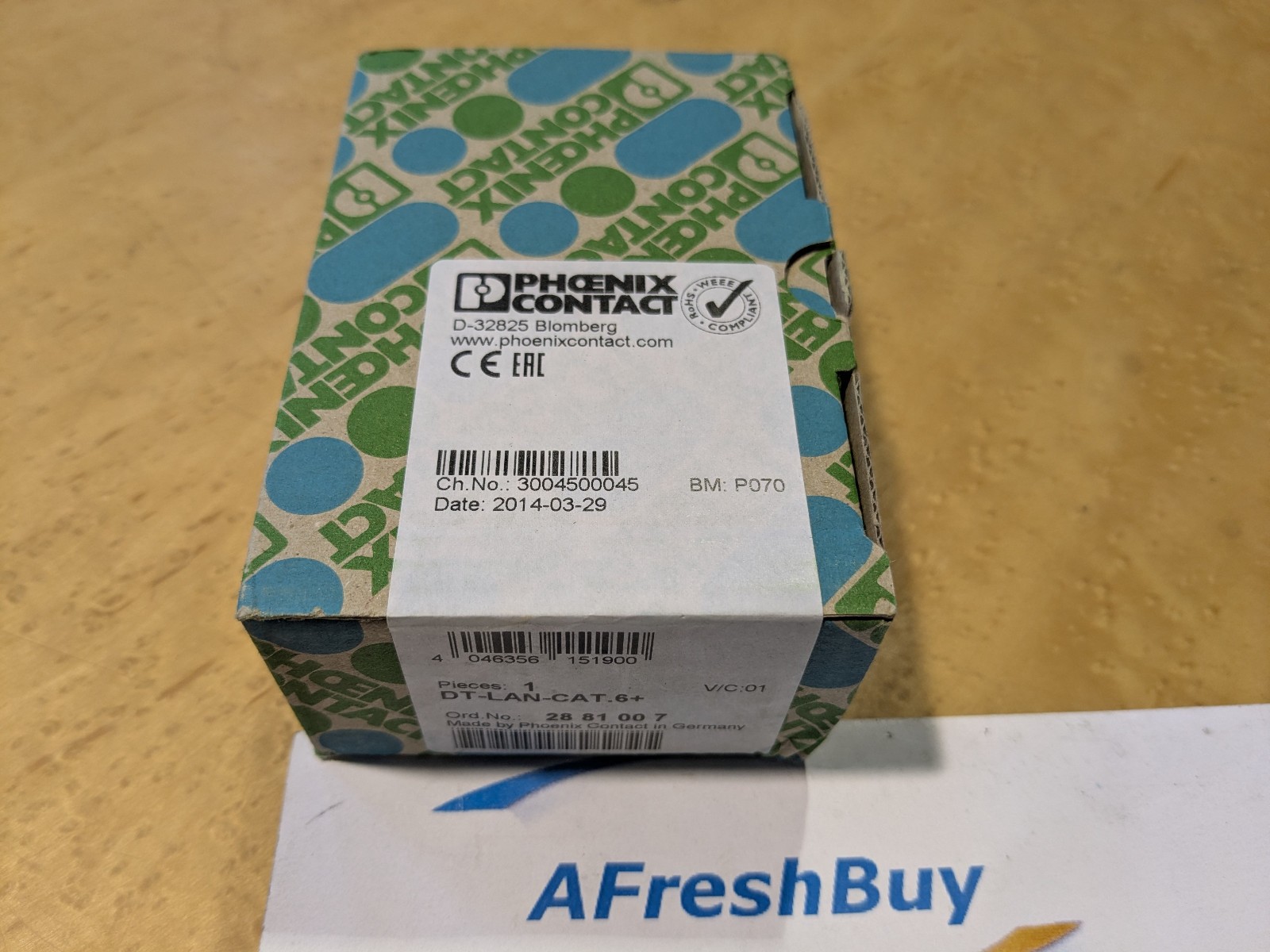 New in Box PHOENIX CONTACT DT-LAN-CAT.6+ 2881007 SURGE PROTECTION