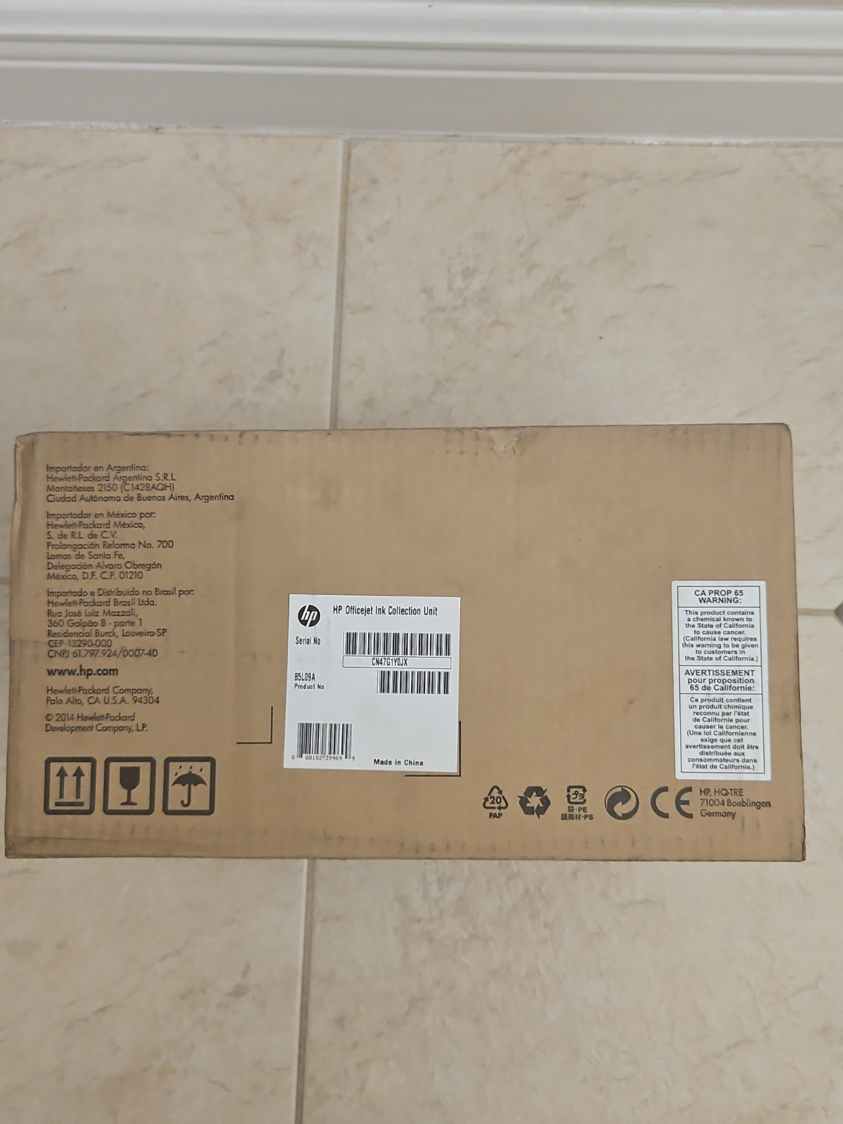 HP Officejet Enterprise Ink Collection Unit | B5L09A