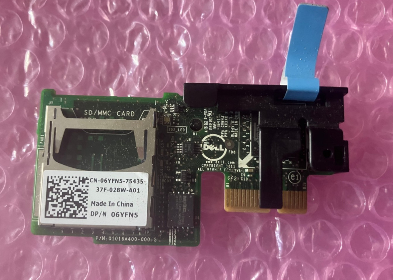 Dell 6YFN5 PowerEdge R620 Server IDSDM Internal Dual SD Module Card Reader
