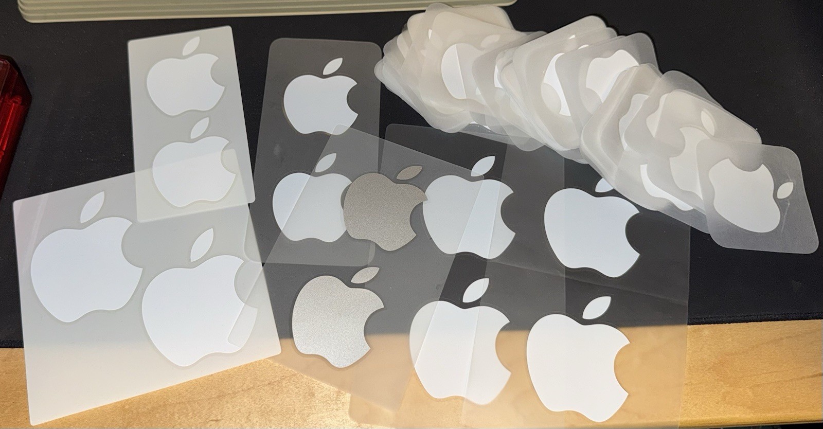 Apple Logo Sticker Decals - Genuine - Lot of 88 Stickers