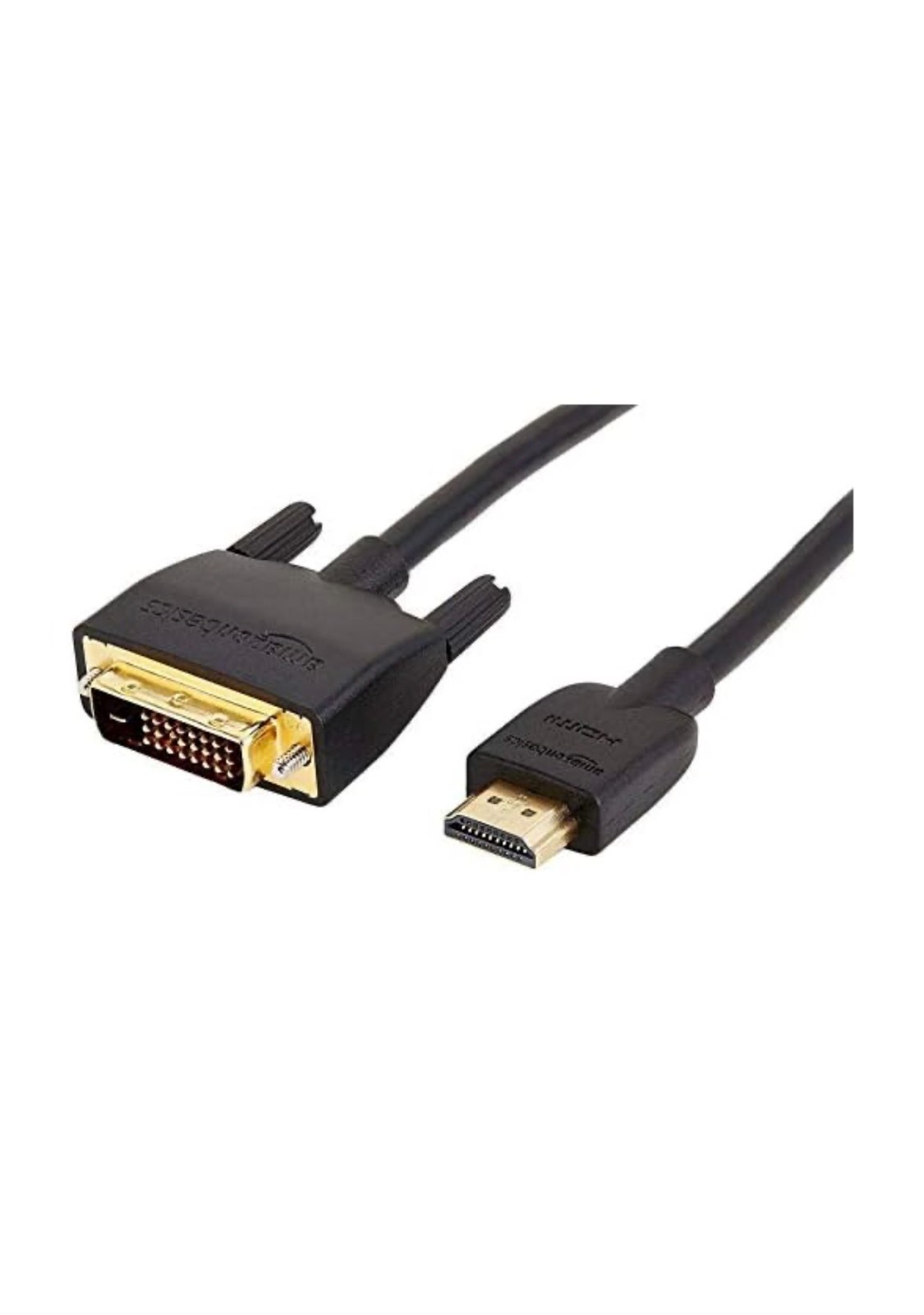 Amazon Basics HDMI to DVI Adapter Cable 1080P 6ft HL-007347 Black