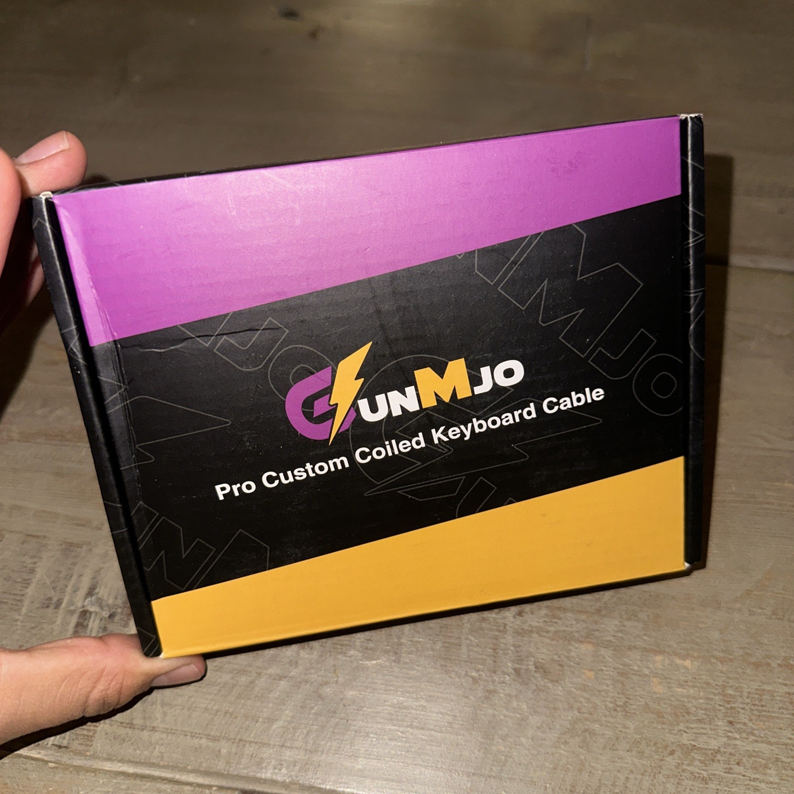 GunMjo Pro Custom Coiled USB C Cable for Gaming Keyboard 