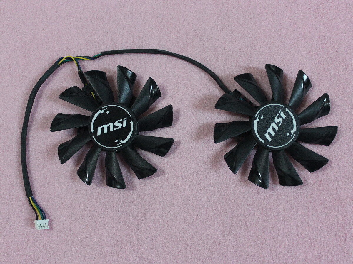 Pair Fans Cooler Fan For MSI ARMOR RX570 RX580 GTX 950 PLD09210S12HH 85mm