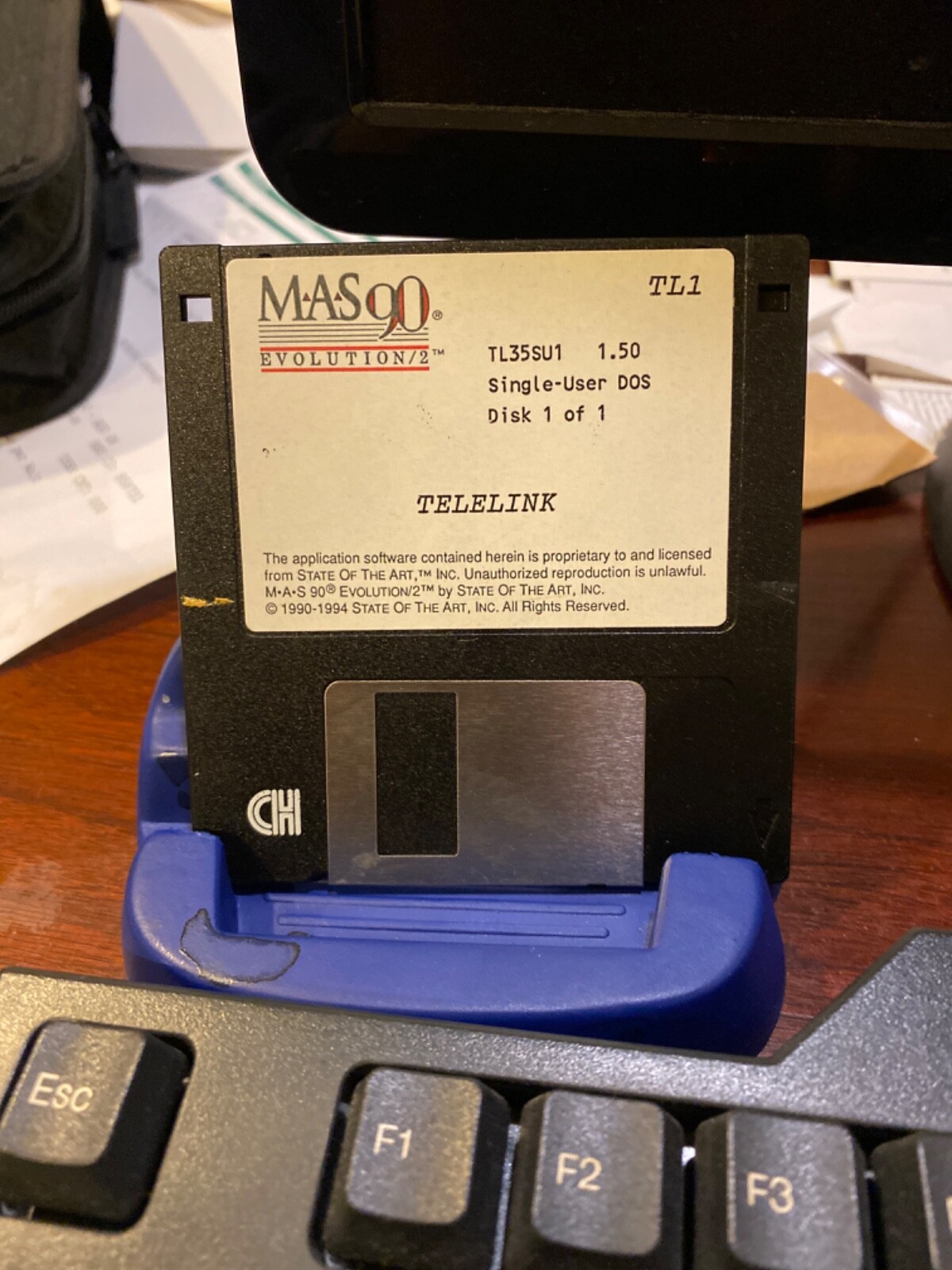 VINTAGE New And Unused MAS90 Evolution/2 1.50 TELELINK disk. 