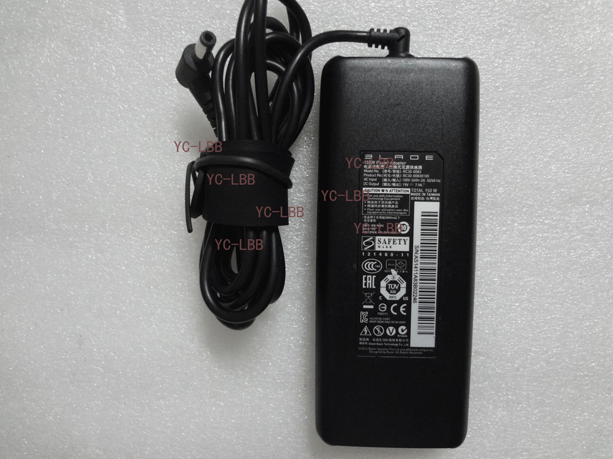 Original 150W 19V 7.9A For Razer Blade 14 RZ09-0102 RC30-0083 OEM AC Adapter