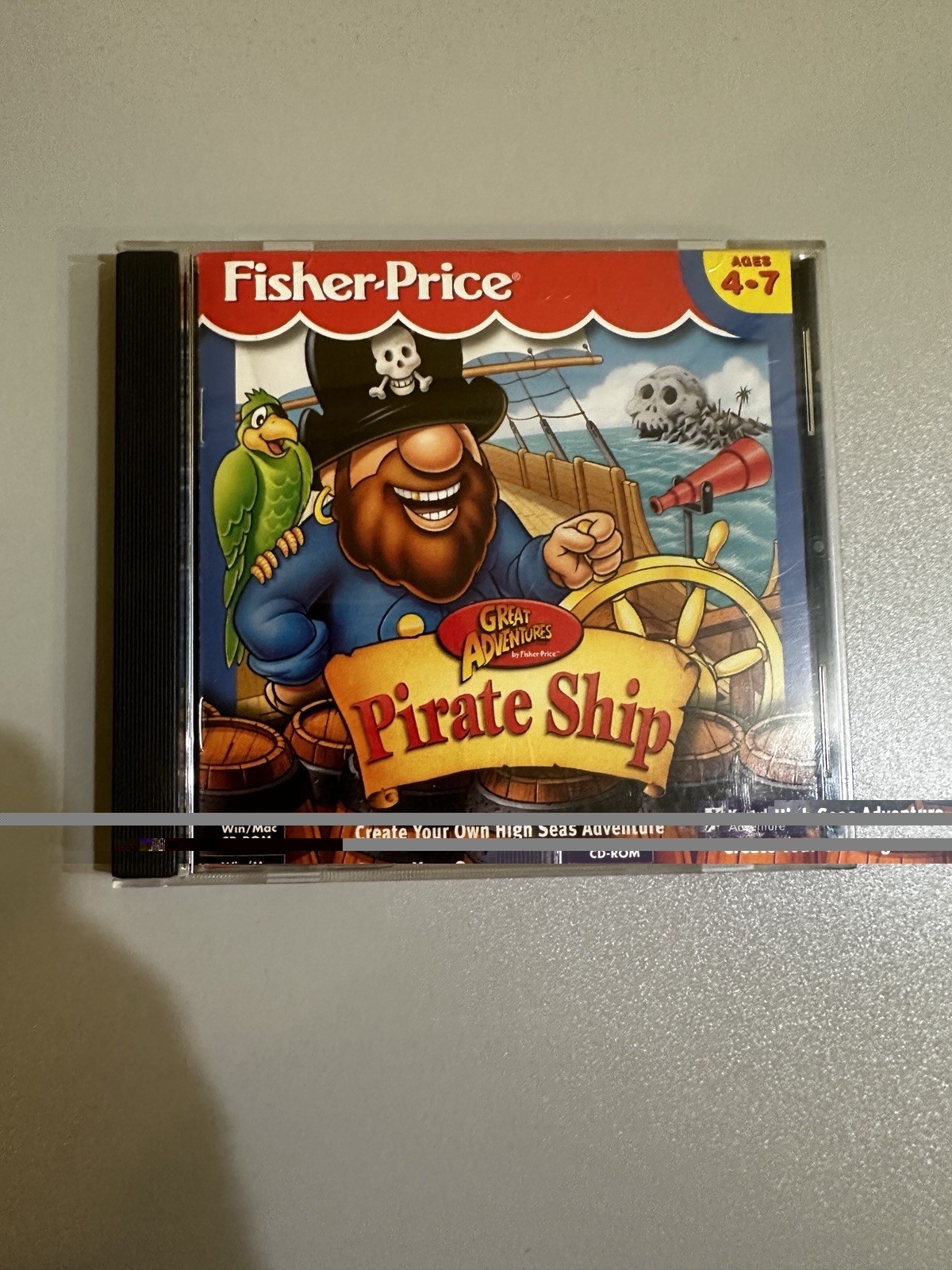 Fisher Price Great Adventures Pirate Ship PC CD-ROM Complete Win Mac