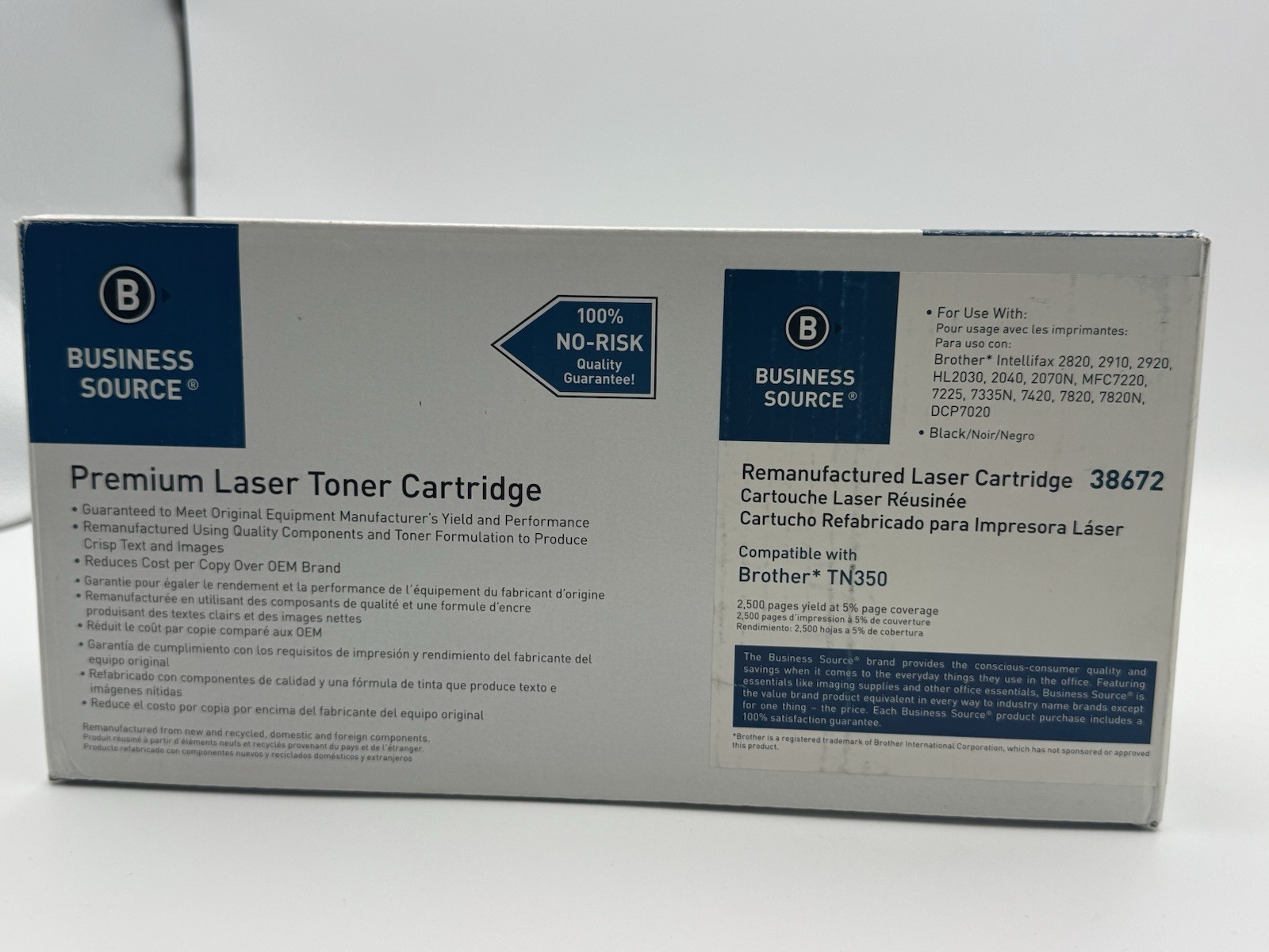 Business Source 38672 Black LaserJet Toner Cartridge Compatible w/ Brother TN350