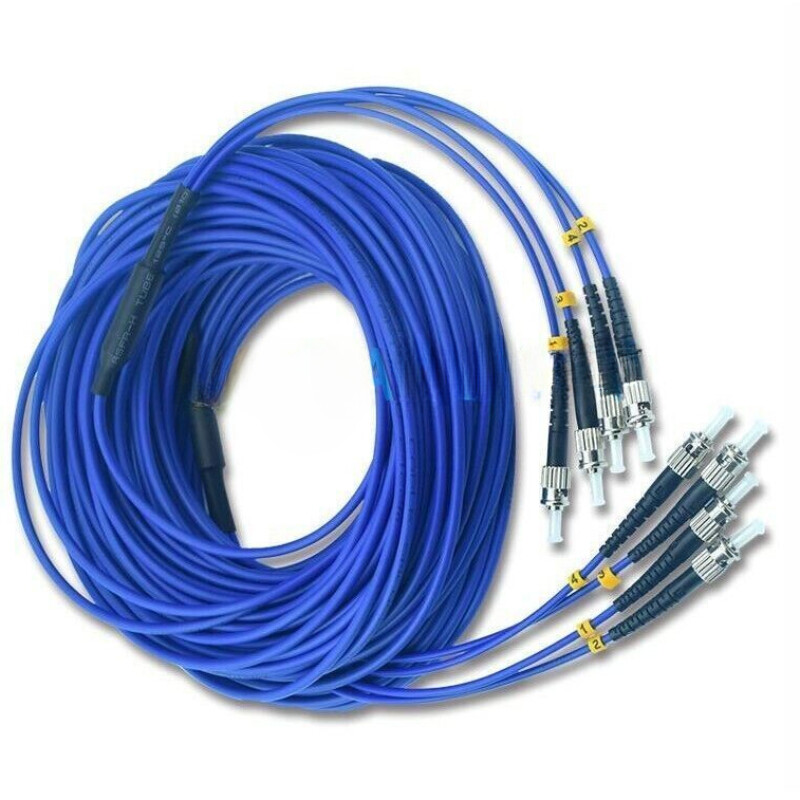 1pc SM 4 Strand Fiber Optic Cable 3M ST-ST UPC 4 Cores Armored Fiber Patch Cord