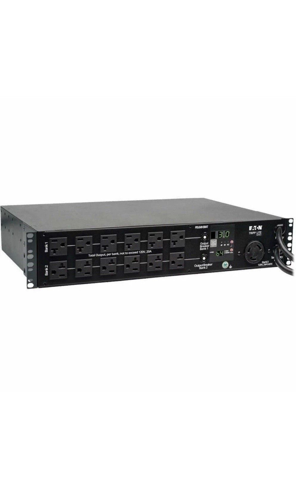 TRIPP LITE PDUMH30AT Series 2.9Kw Single-Phase Local Metered Automatic Transfer