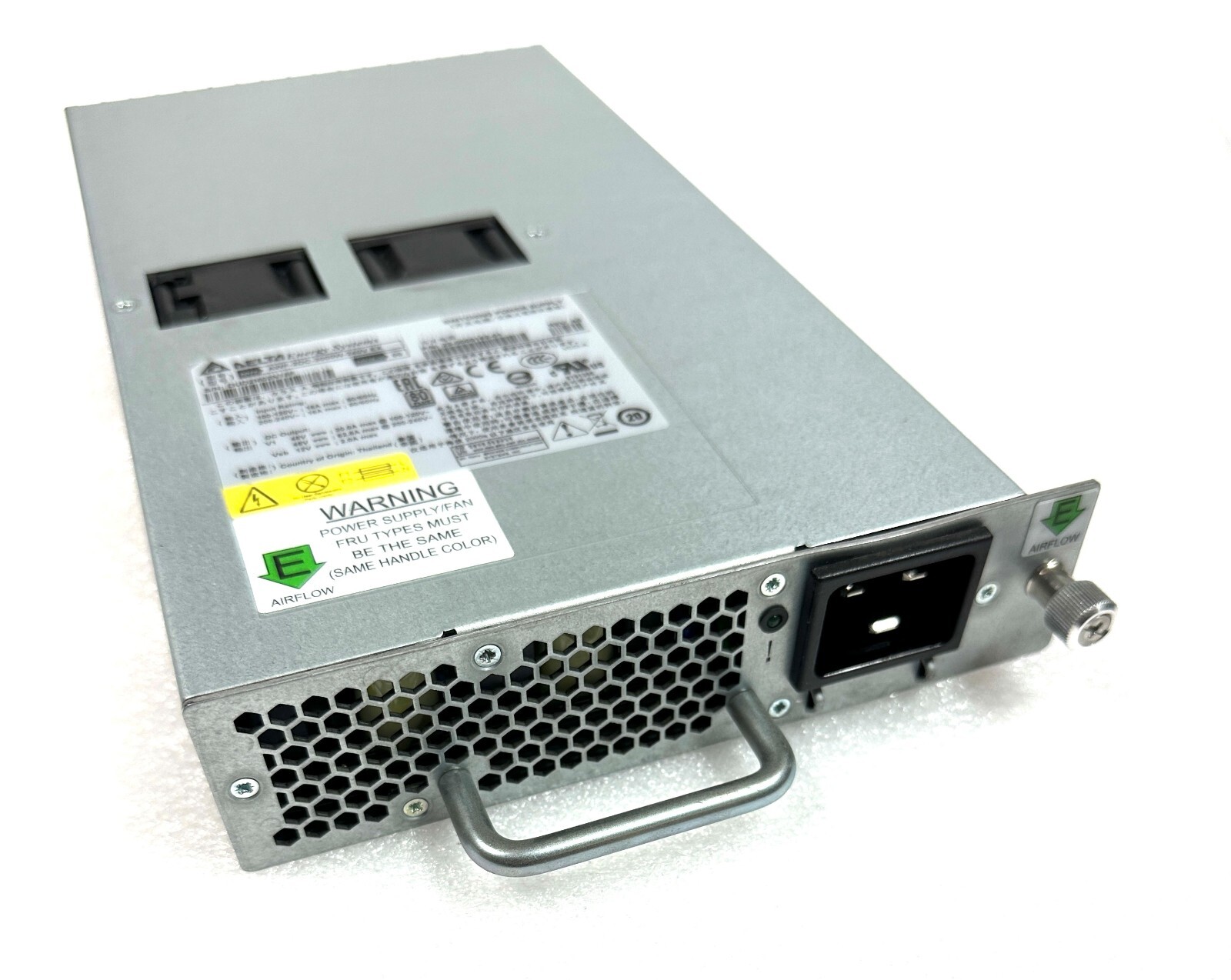Brocade  MSIP-REM-BRO-AWF-2DC-30 BR-X6 Power Supply,  EXHAUST REAR AIR FLOW