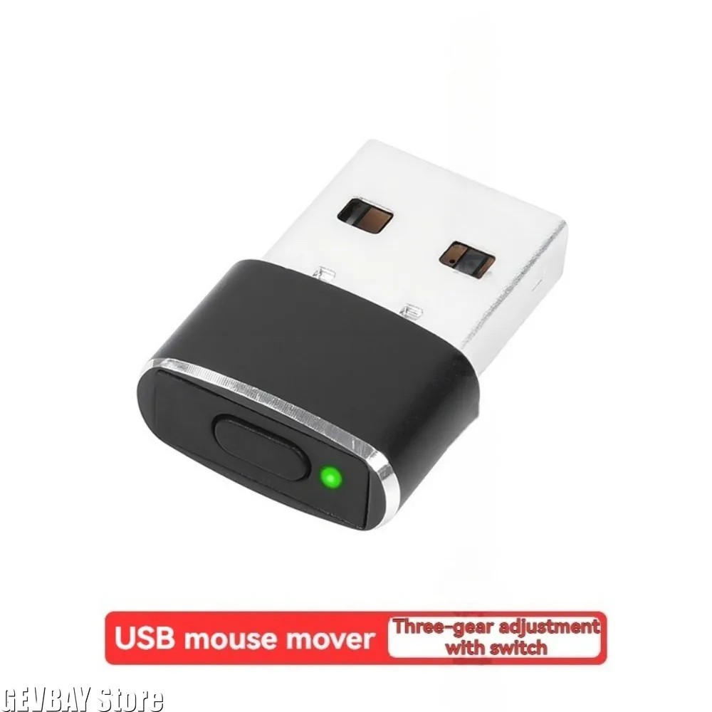 Mini USB Mouse Jiggler Undetectable Mouse Mover ON/OFF Buttons Plug and Play USA
