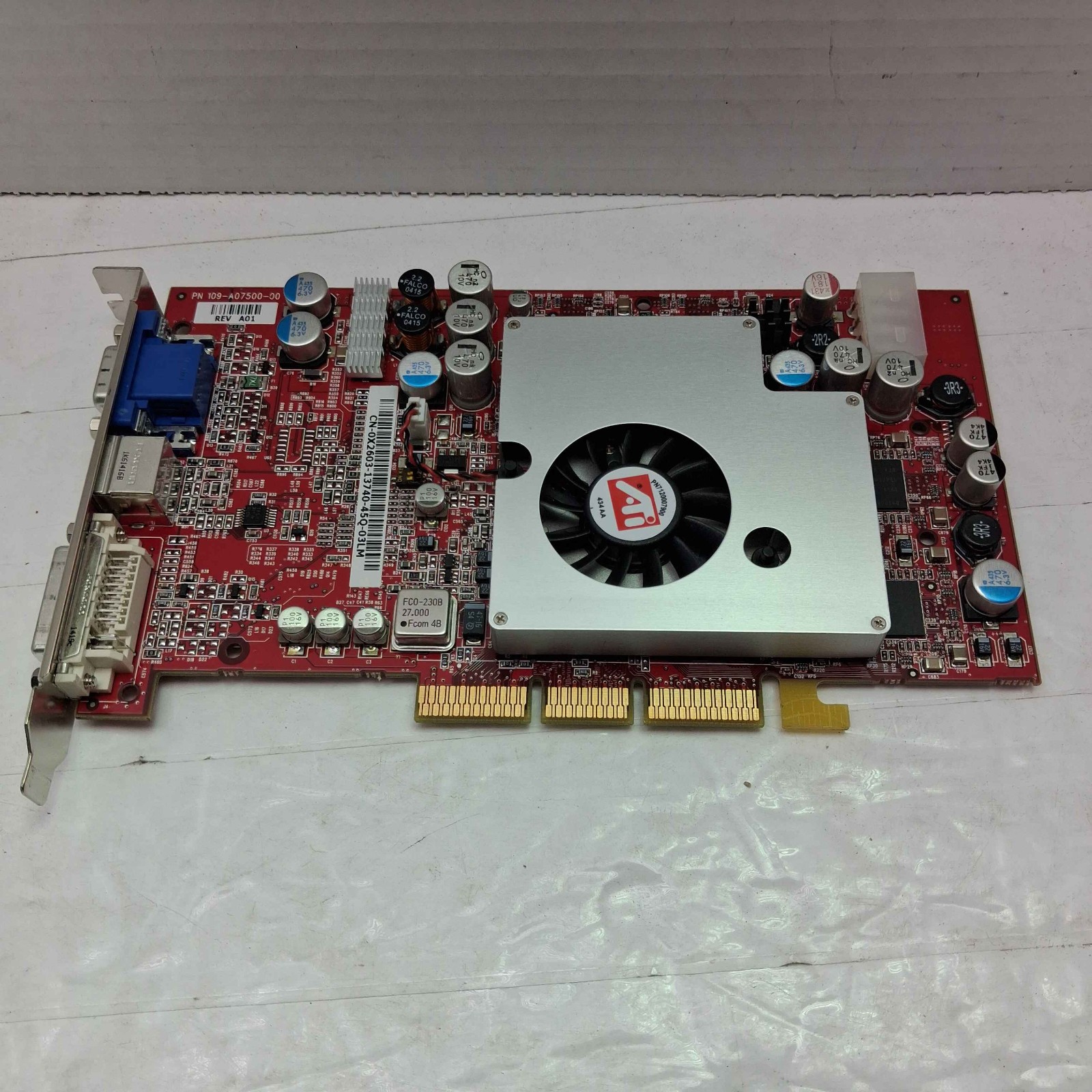 Rare ATI Radeon 9800 PRO 128MB AGP Graphics Video Card DVI VGA ^