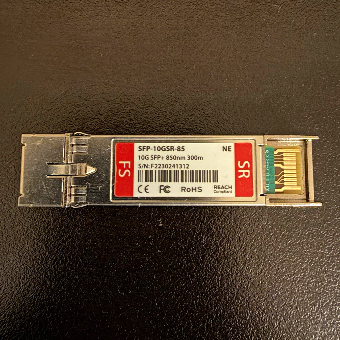 FS SFP-10GSR-85 10Gbps SFP+ SR 850nm 300m LC Transceiver Module x3