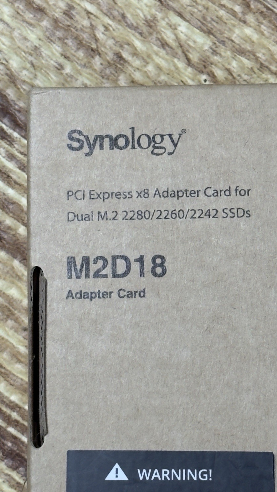 Synology M2D18 PCIe x8 Dual M.2 Adapter Card for 2242/2260/2280 SSDs
