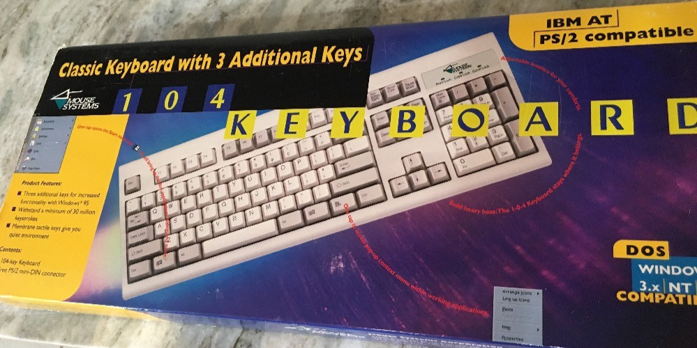 Zalman Combo ZM-K380 Wired Keyboard IBM At PS/2 Compatible-Rare-SHIPS N 24 HOURS