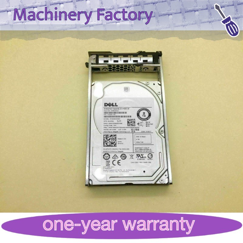 Dell 2TB 7.2K SAS 2.5" Hard Drive for PowerEdge R330 R430 R530 R630 R730 R930