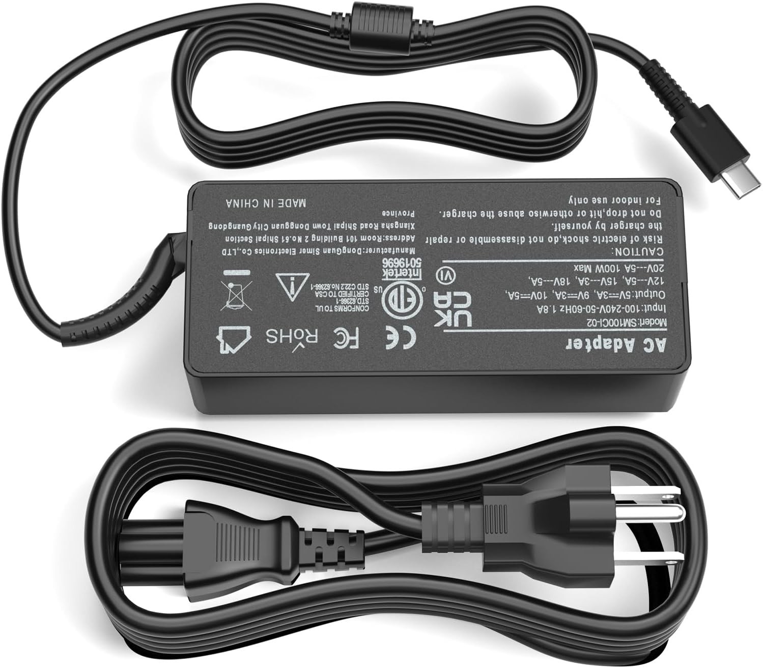 USB C Charger 100W Laptop Fast Charger Type C Power Adapter T48-12