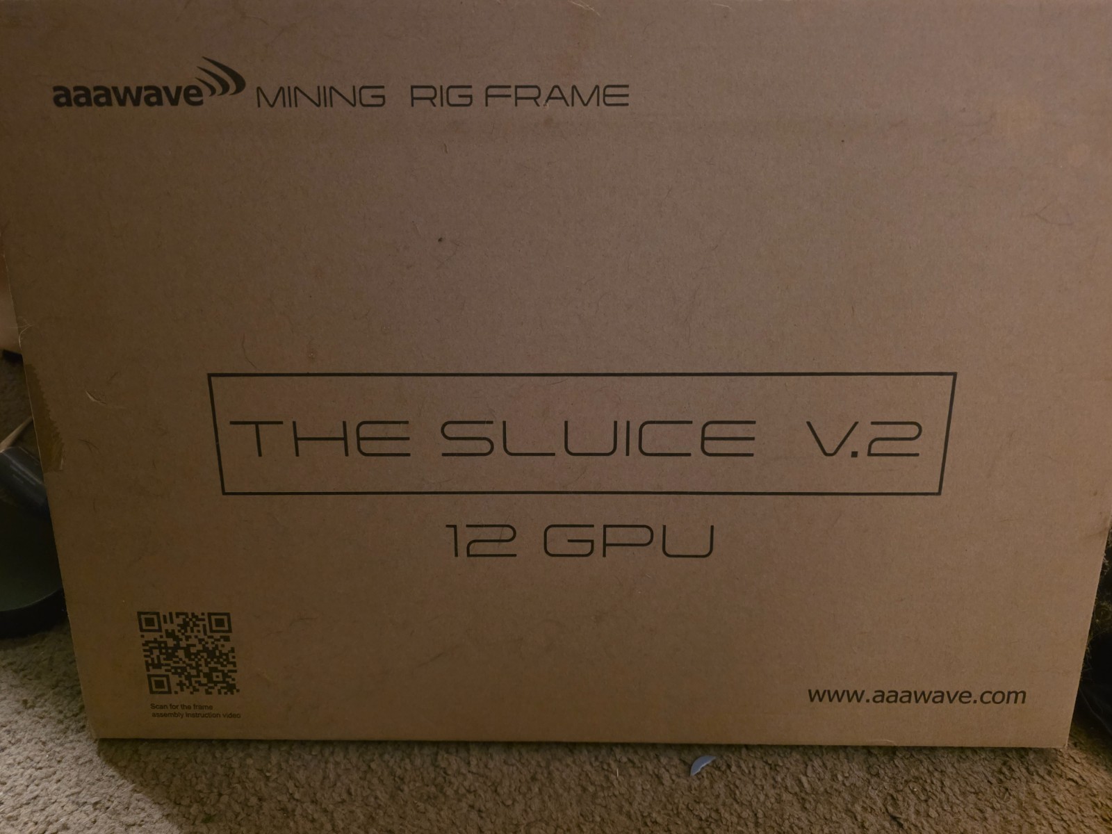 AAAwave The Sluice V2 12GPU Open Frame Mining Rig Frame Chassis