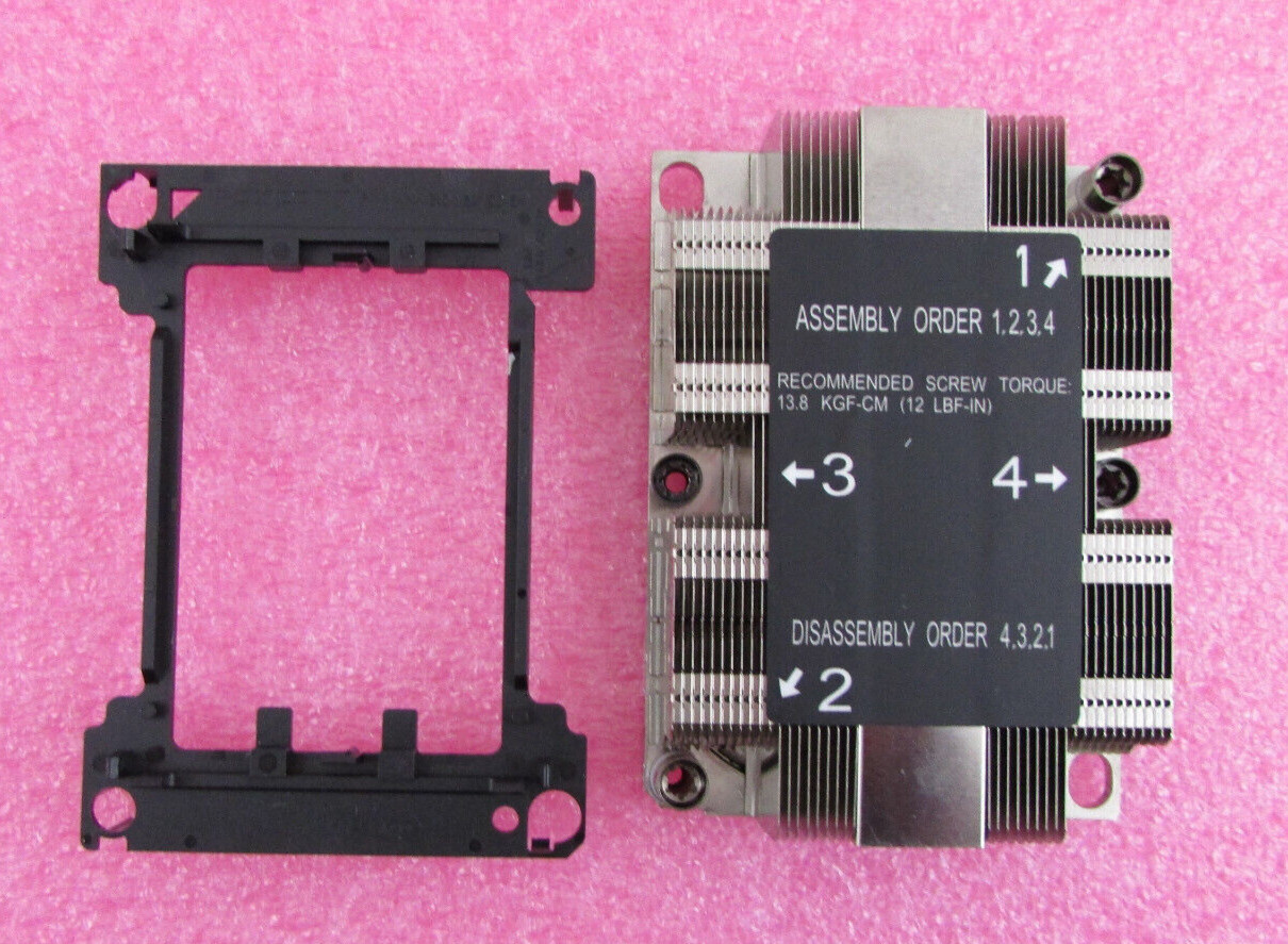 Genuine Supermicro 1U Passive CPU Heatsink Socket LGA3647-0 Narrow SNK-P0067PSMB