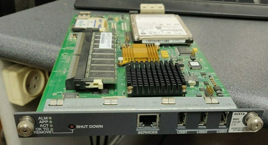 Avaya S8300C ICC LSP 700407810 Processor Interface Card w/ 40GB HDD, 1GB, 4GB CF